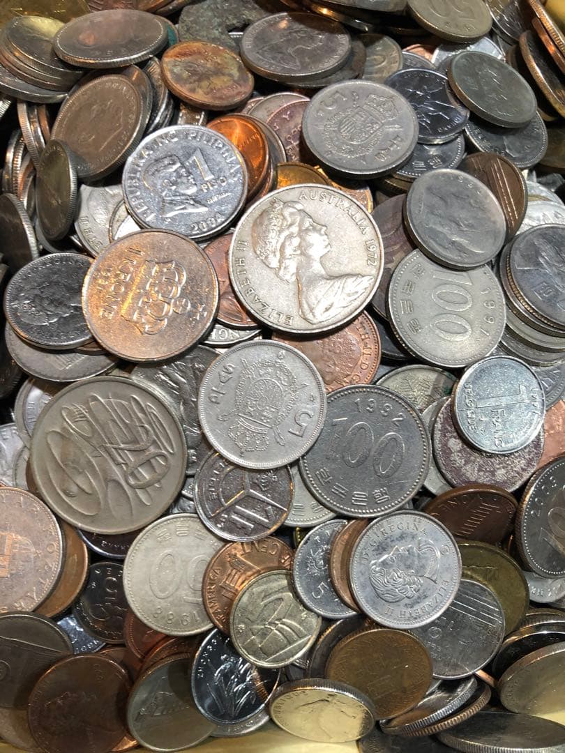 M0141【外国硬貨】約5kg 古銭 硬貨 コイン メダル まとめ売り