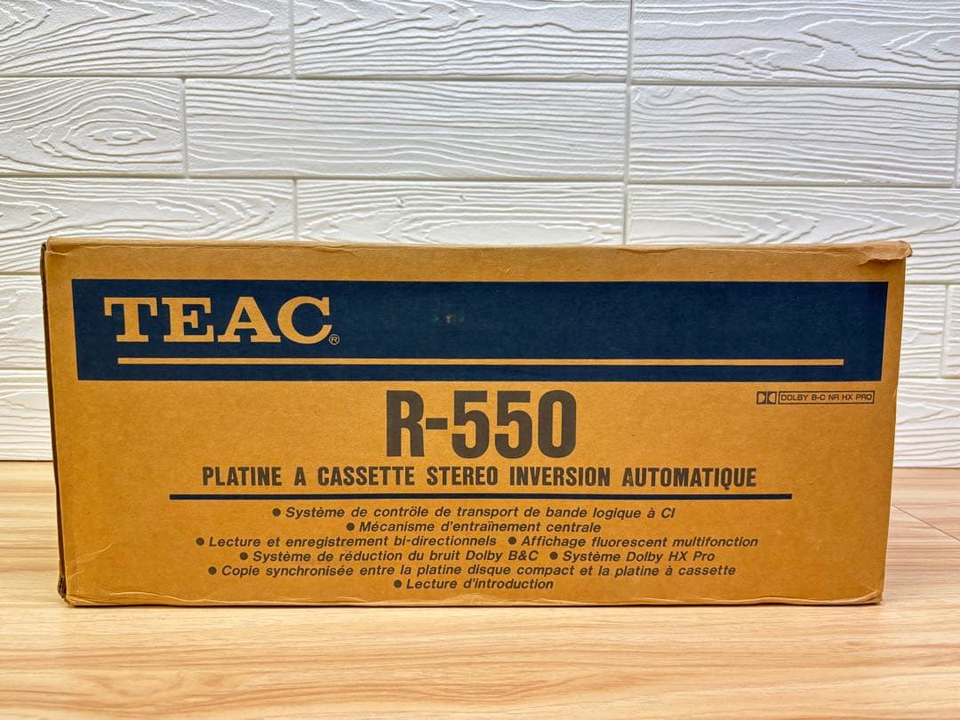 TEAC ステレオカセットデッキ 録音機能付 R-550 動確メンテナナンス済