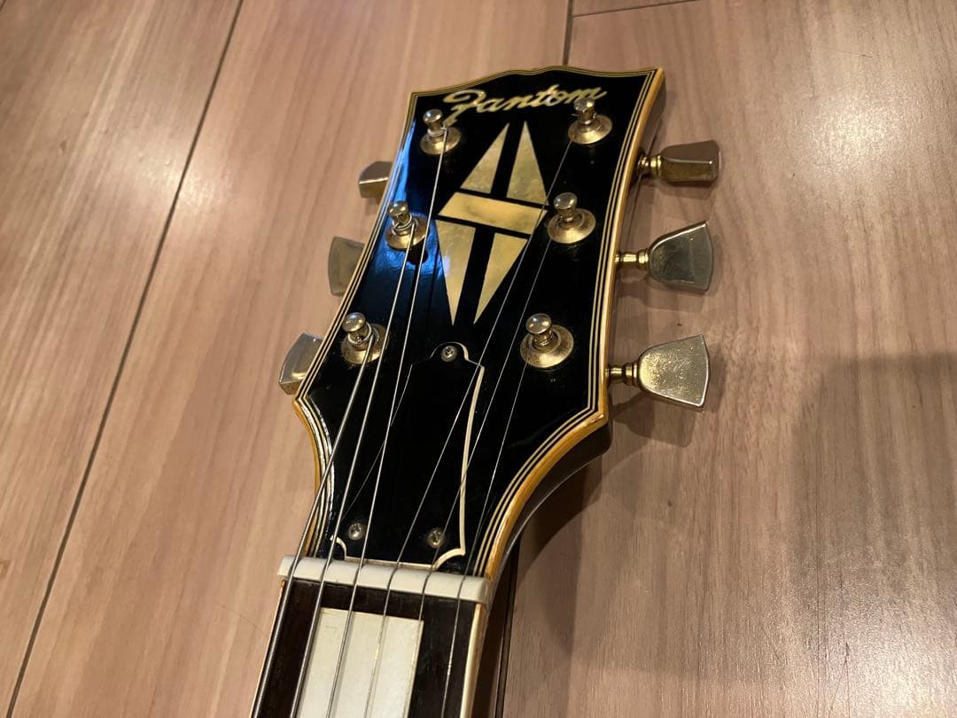 マツモク製 レスポール カスタム 黒 fantom 付属品付！ - メルカリ