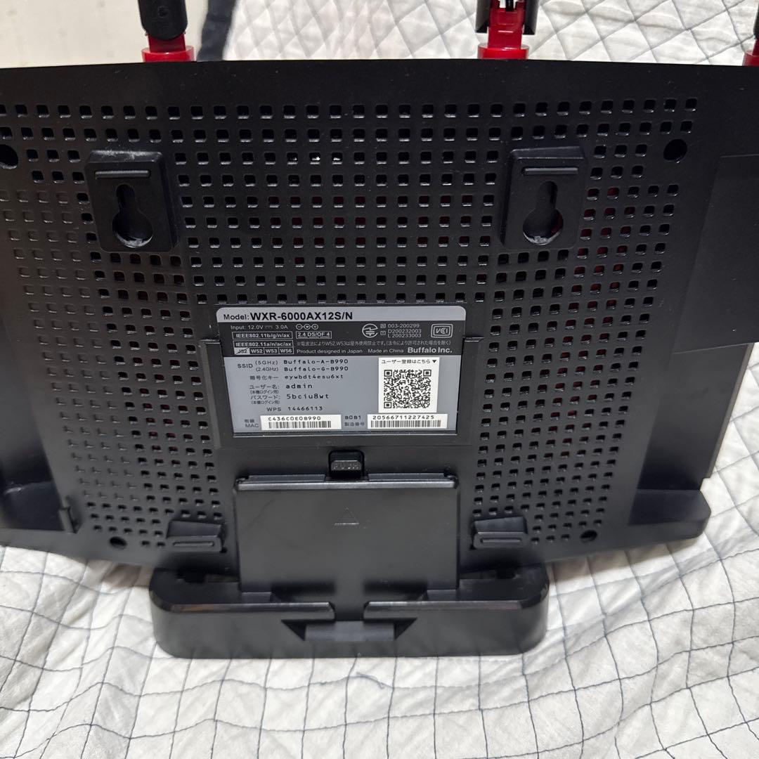 BUFFALO WXR-6000AX12S ルーター