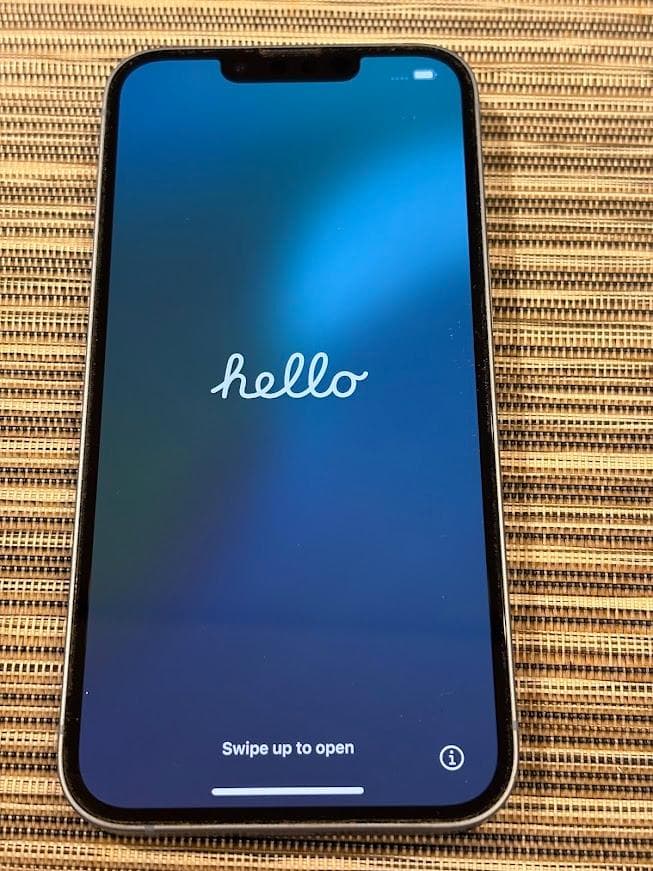 【中古美品現状】Apple iPhone14 128GB ブルー 85%