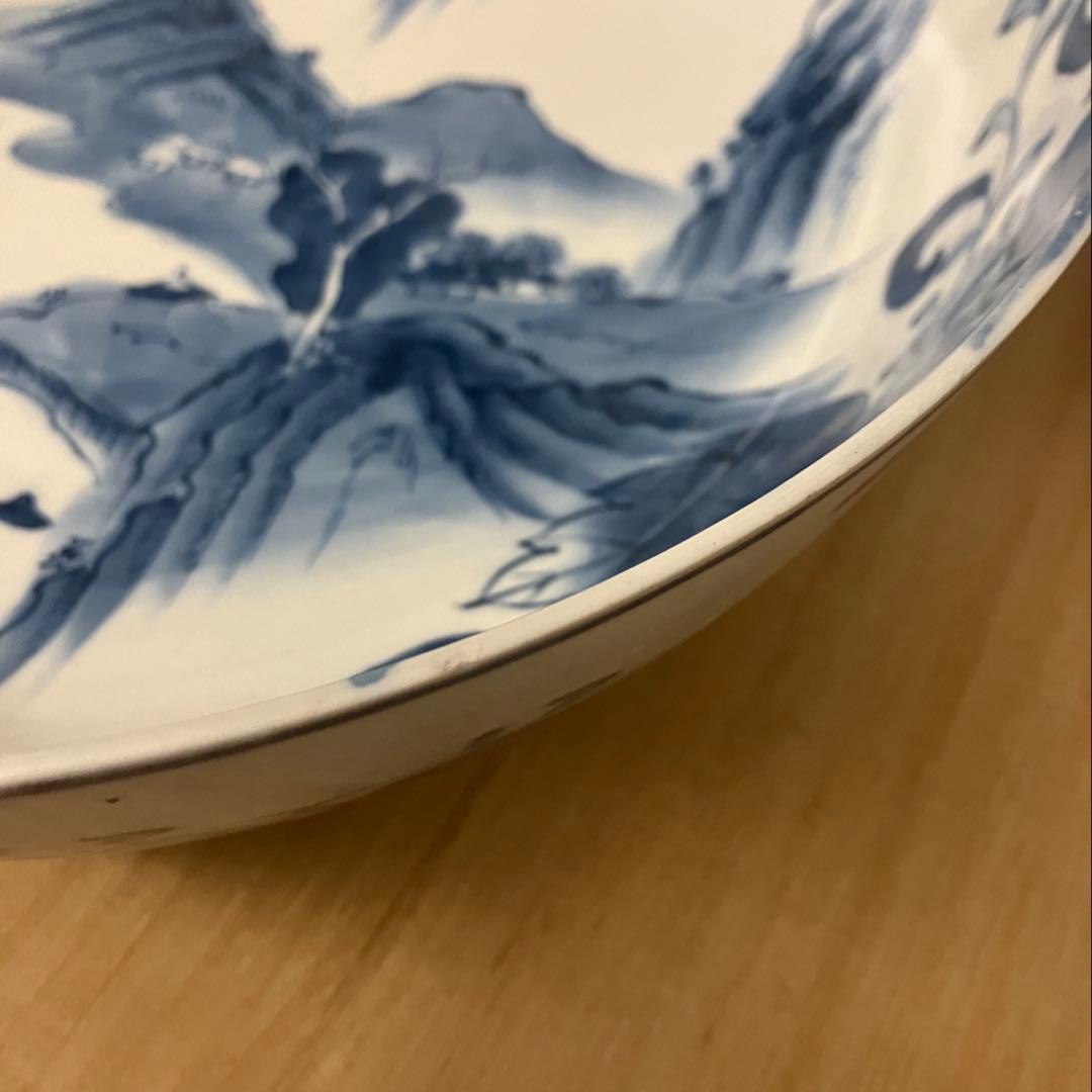 江戸末期 伊万里 染付 風景図 大鉢 骨董品 アンティーク - メルカリ