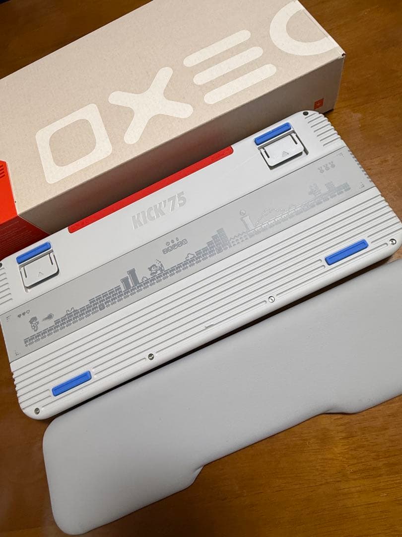 NuPhy Kick75 Blush Nano軸 純正リストレスト付