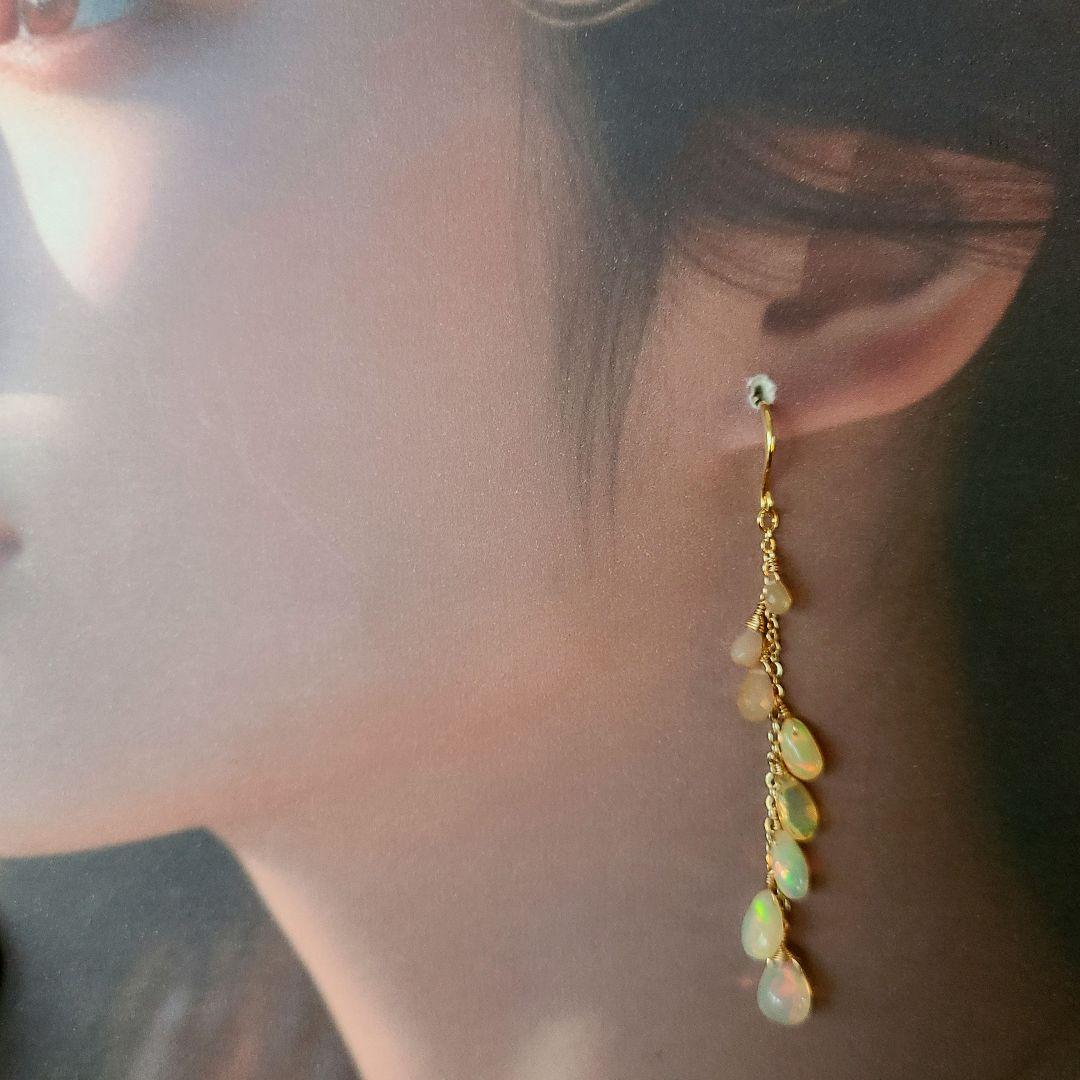 0226】ピアス プレシャスオパール ※超高品質 - メルカリ