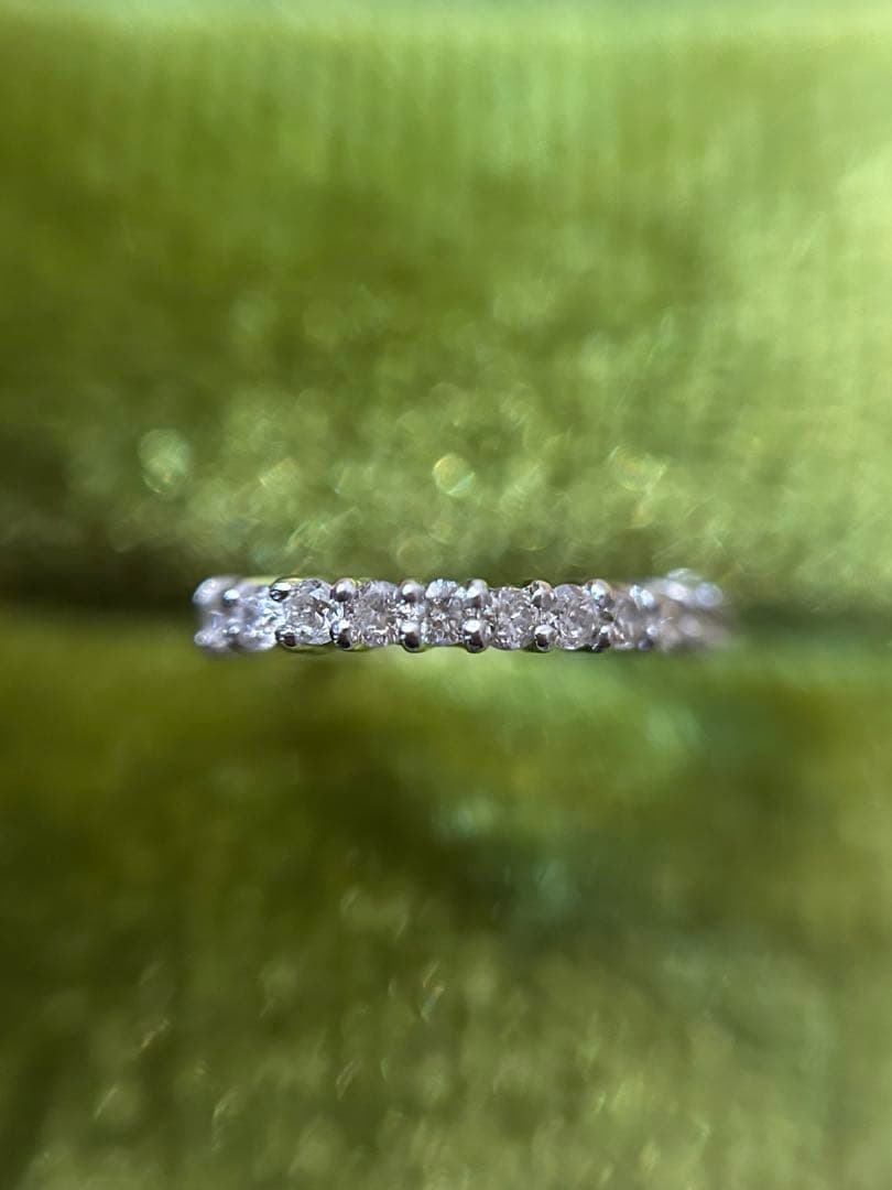 K18WG ダイヤ0.2ct フープピアス 1.07g