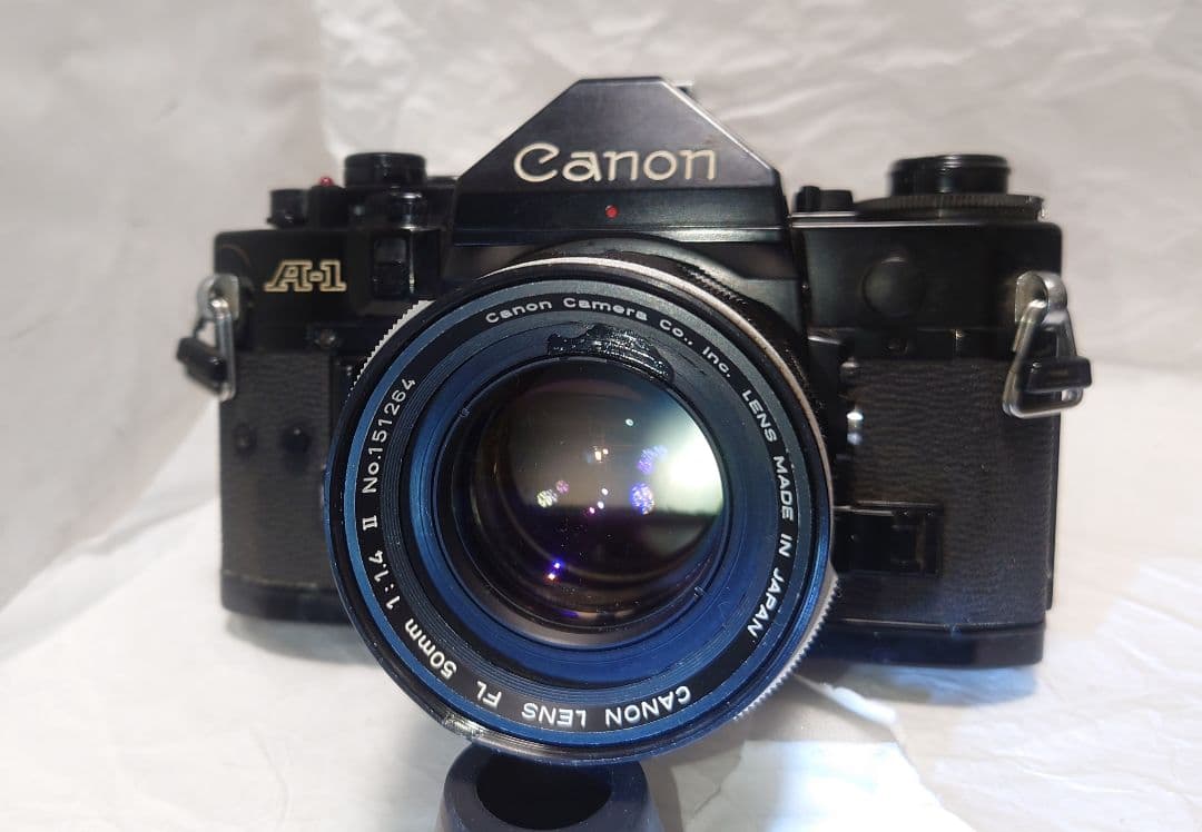 ★快調！美品★Canon キヤノン A-1 FL 50mm F1.4 II Canon Lens FL 50mm f1.4Ⅱ 第二世代Review作例 キャノン銘玉 激安