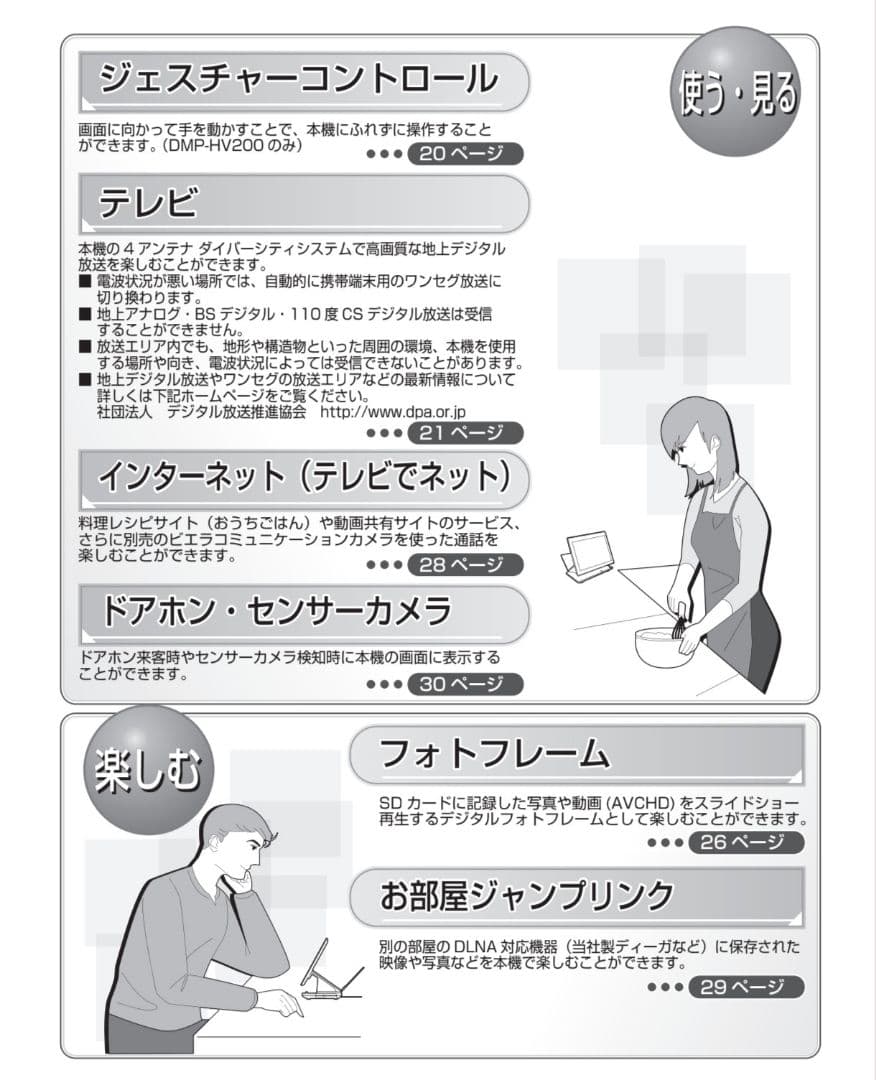 Panasonic ポータブル地デジテレビ ビエラ DMP-HV200　美品！