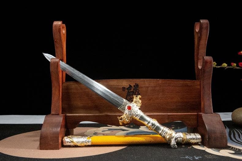 に頼る短剣 模造刀 居合刀 武士道 武具 漢剣 唐刀 龍泉剣 手鍛造打