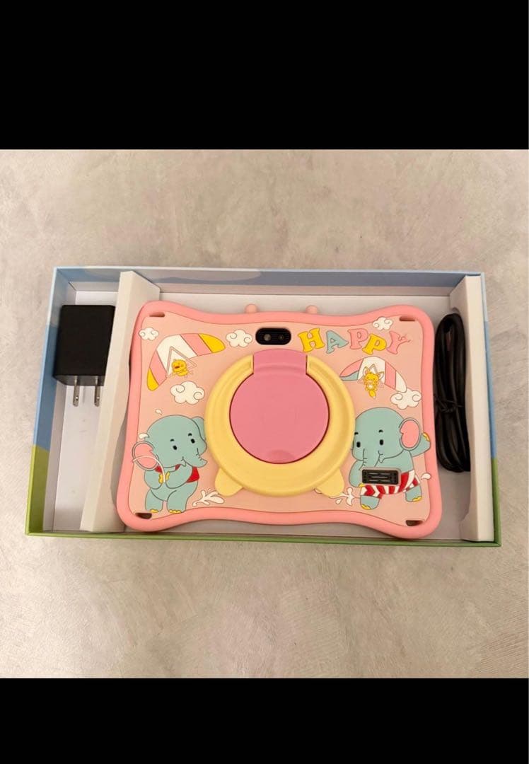 入園卒園プレゼント　子供向けタブレット 16GB + 64GB ピンクのケース