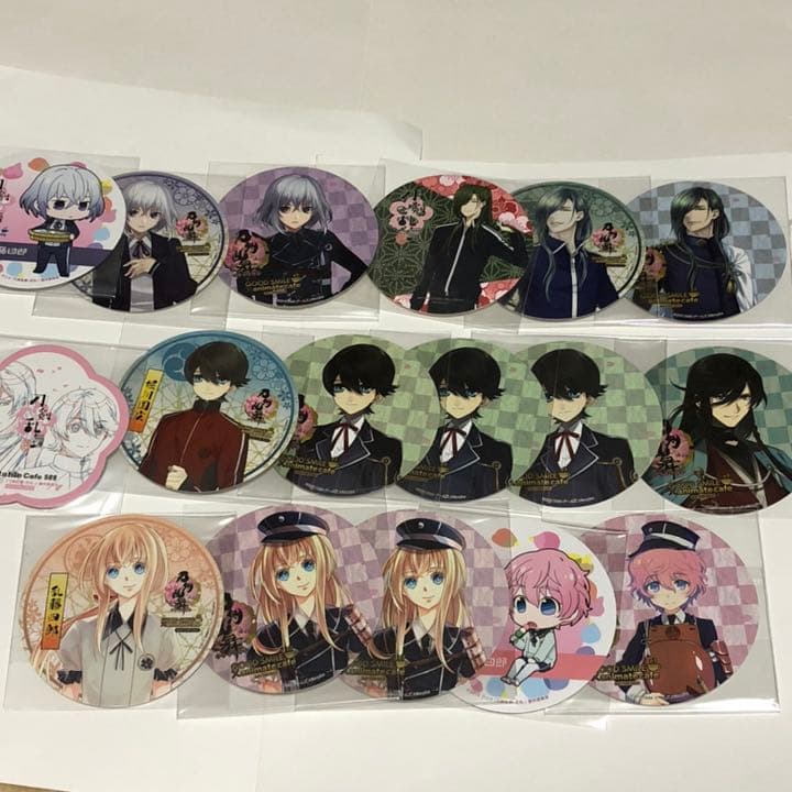 刀剣乱舞アニカフェアクキー缶バッジ紋チャームコースター初期
