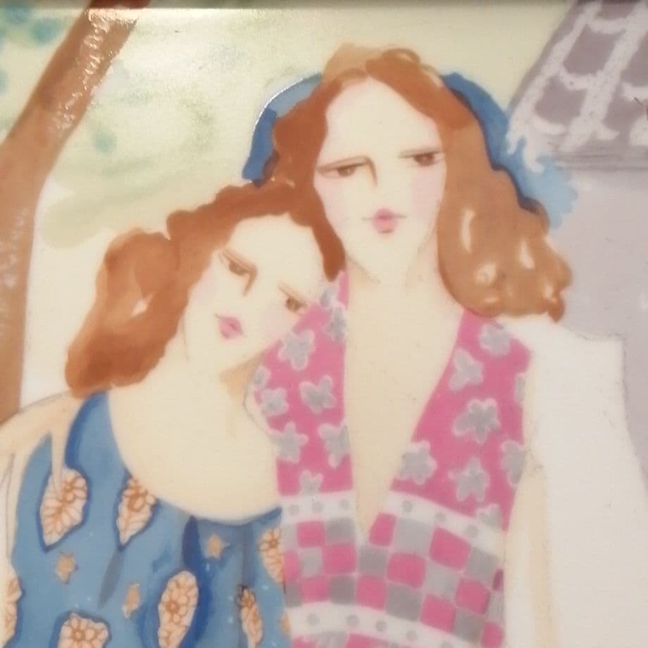 松任谷國子　陶器絵