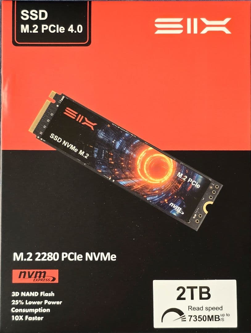 新品 2TB SSD SIX X7400 M.2 PCIe 4.0 PS5対応