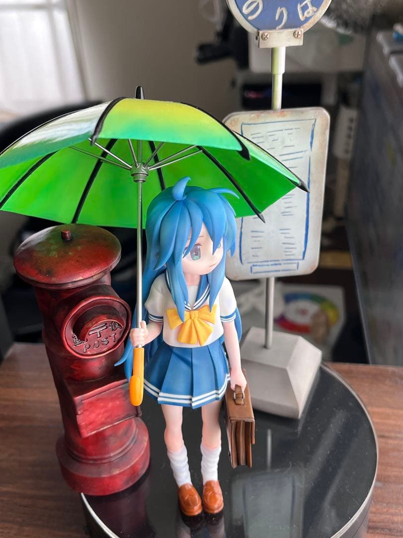 ガレージキット塗装完成品　泉こなた　らき☆すた　こなたの放課後