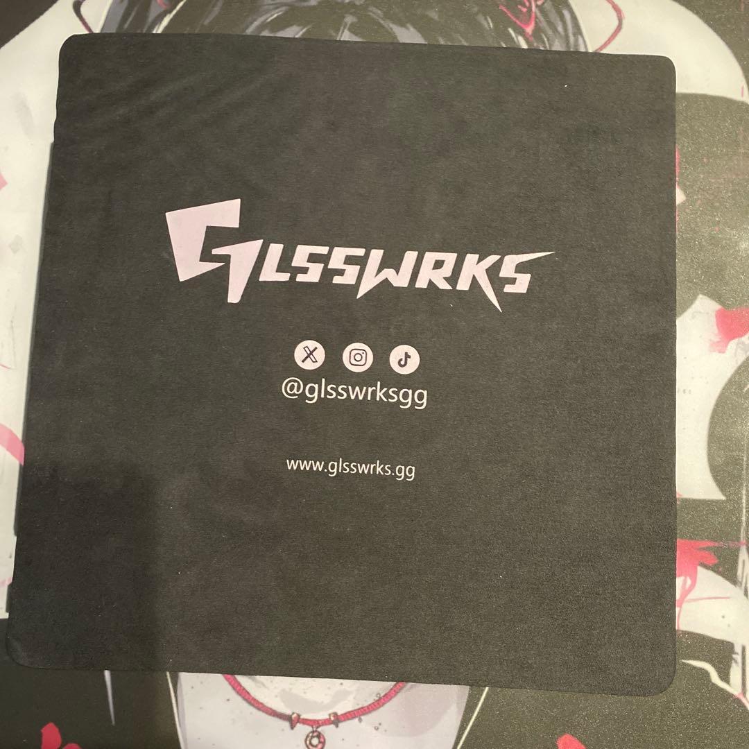 GLSSWRKS Akari プレミアムガラスマウスパッドRED 日本限定