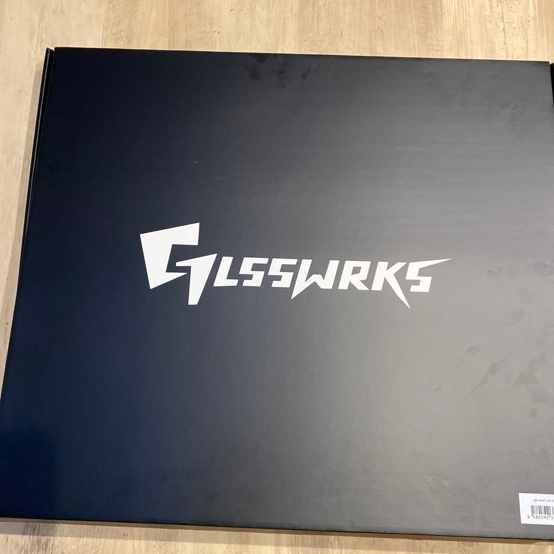 GLSSWRKS Akari プレミアムガラスマウスパッドRED 日本限定