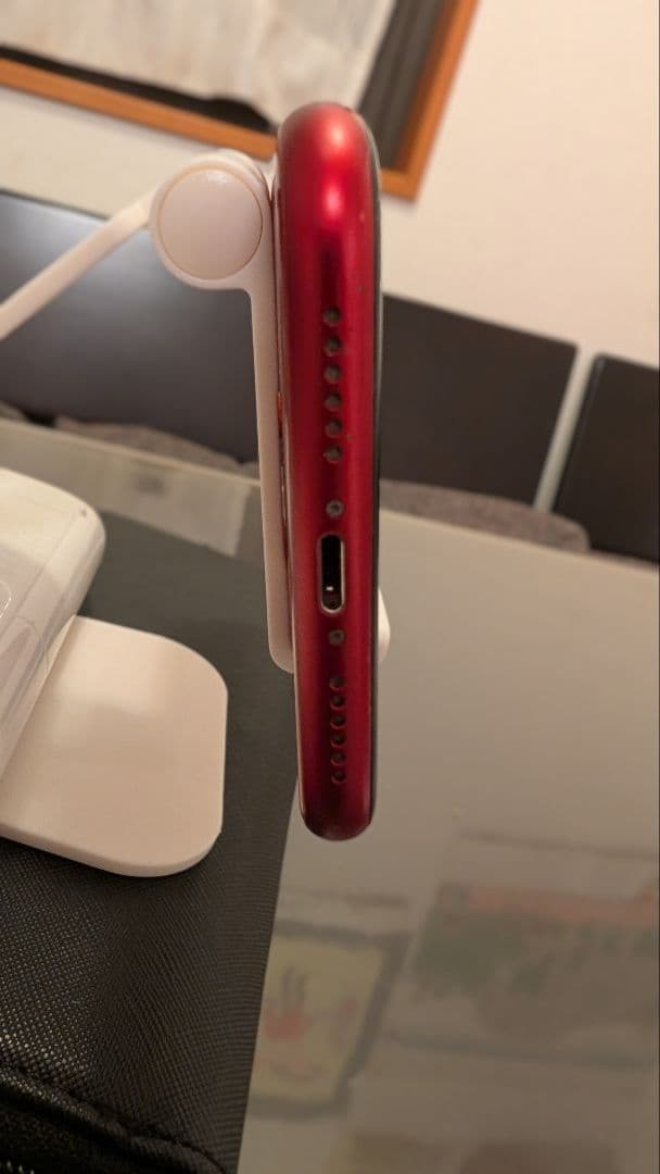 iPhone XR 128GB プロダクトレッド 表面割れ 動作良