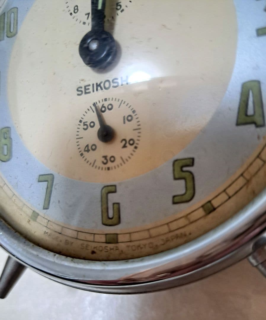 C*u様 精工舎 夜光式 SEIKO ゼンマイ式 目覚まし時計 アンティーク ビ