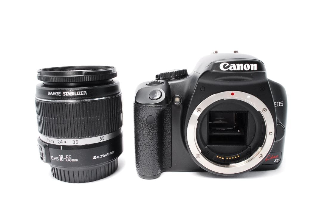 Canon EOS kiss X2 デジタル一眼レフ★手振れ補正機能付き！