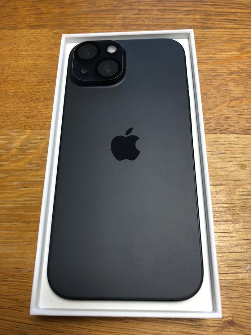 iPhone 15 ブラックApple care限定保証iFaceケース付き