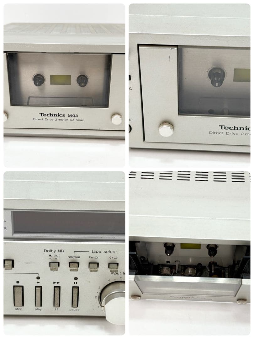 Technics RS-M02 ステレオカセットデッキ 再生確認済 現状品