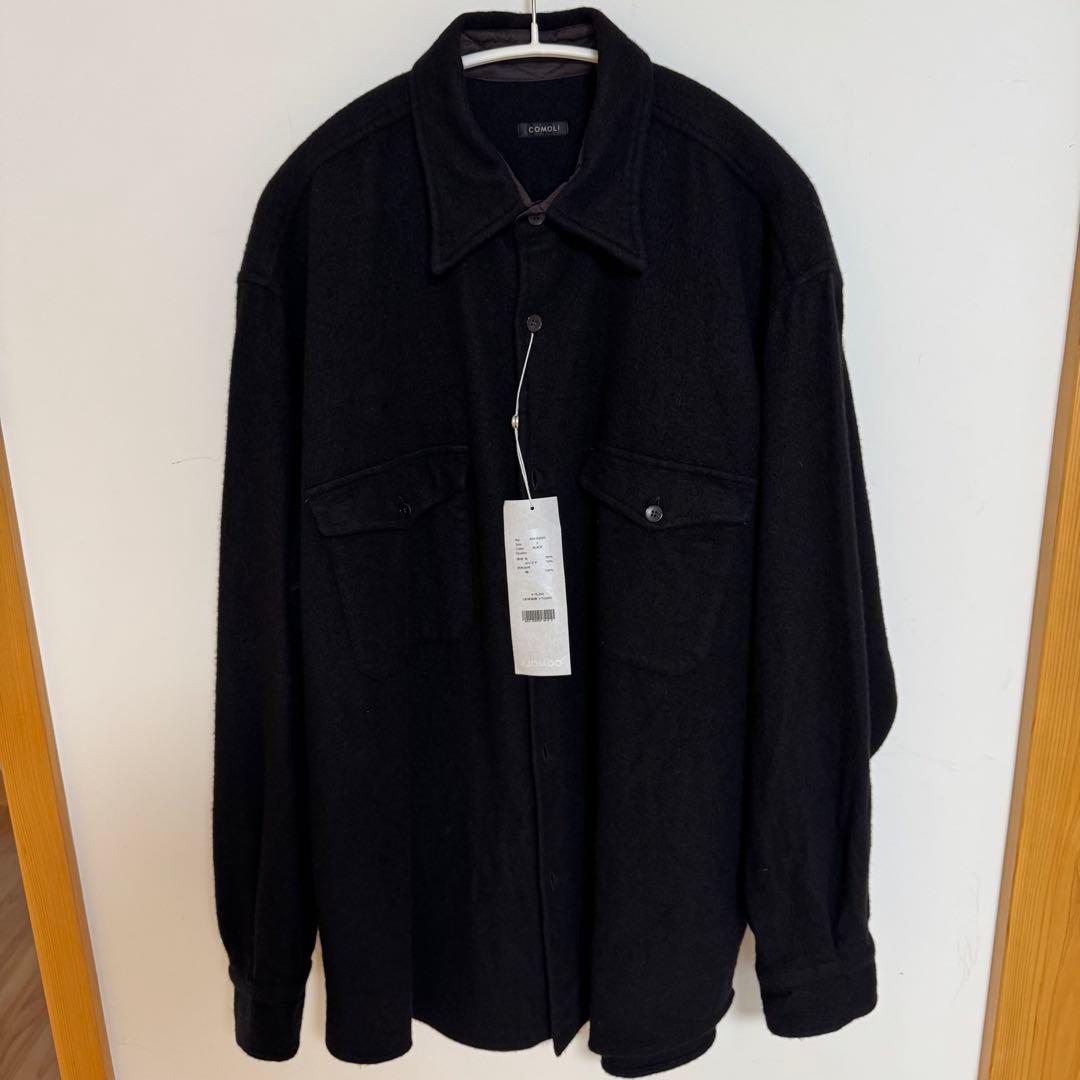 COMOLI 24AW ウールカシミヤC.P.Oシャツ 2 COMOLI ウールカシミヤ C.P.O.シャツ | 大阪心斎橋のメンズ洋服の