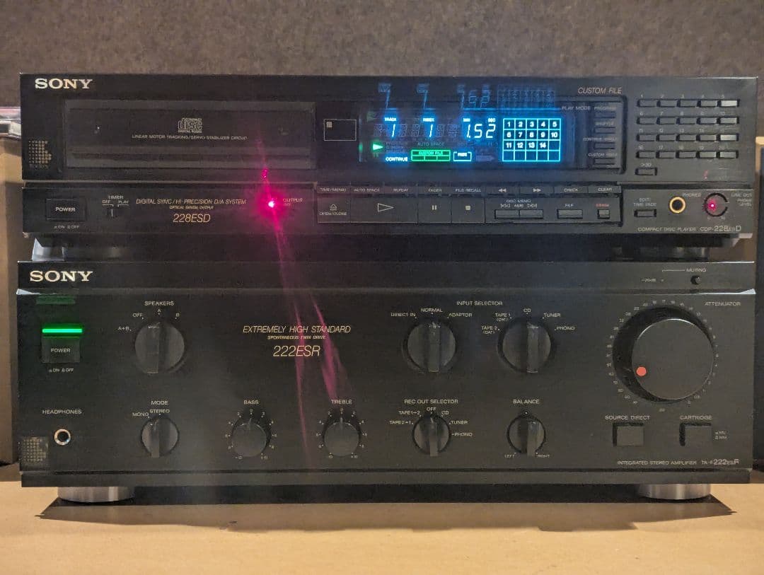 ​SONY TA-F222ESR プリメインアンプ【整備済・ヘッドホン端子新品】