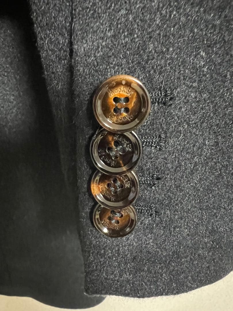 MOORERチェスターコート カシミア100%Harris-Tl 52グレー 繊維の宝石