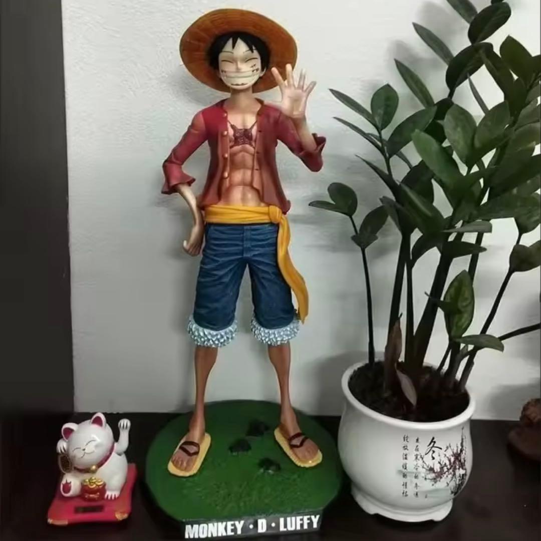 ワンピース 麦わら ルフィ ガレージキット 全高42cm フィギュア。 ワンピース 麦わら海賊団 モンキー・D・ルフィ フィギュア ガレージ