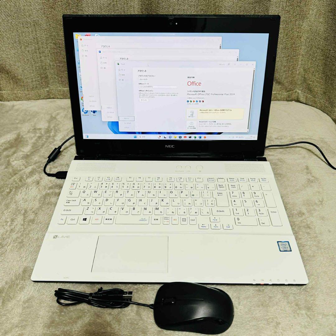 S277 NECノートパソコン第7世代SSDメモリ8G高速 Windows11 - メルカリ