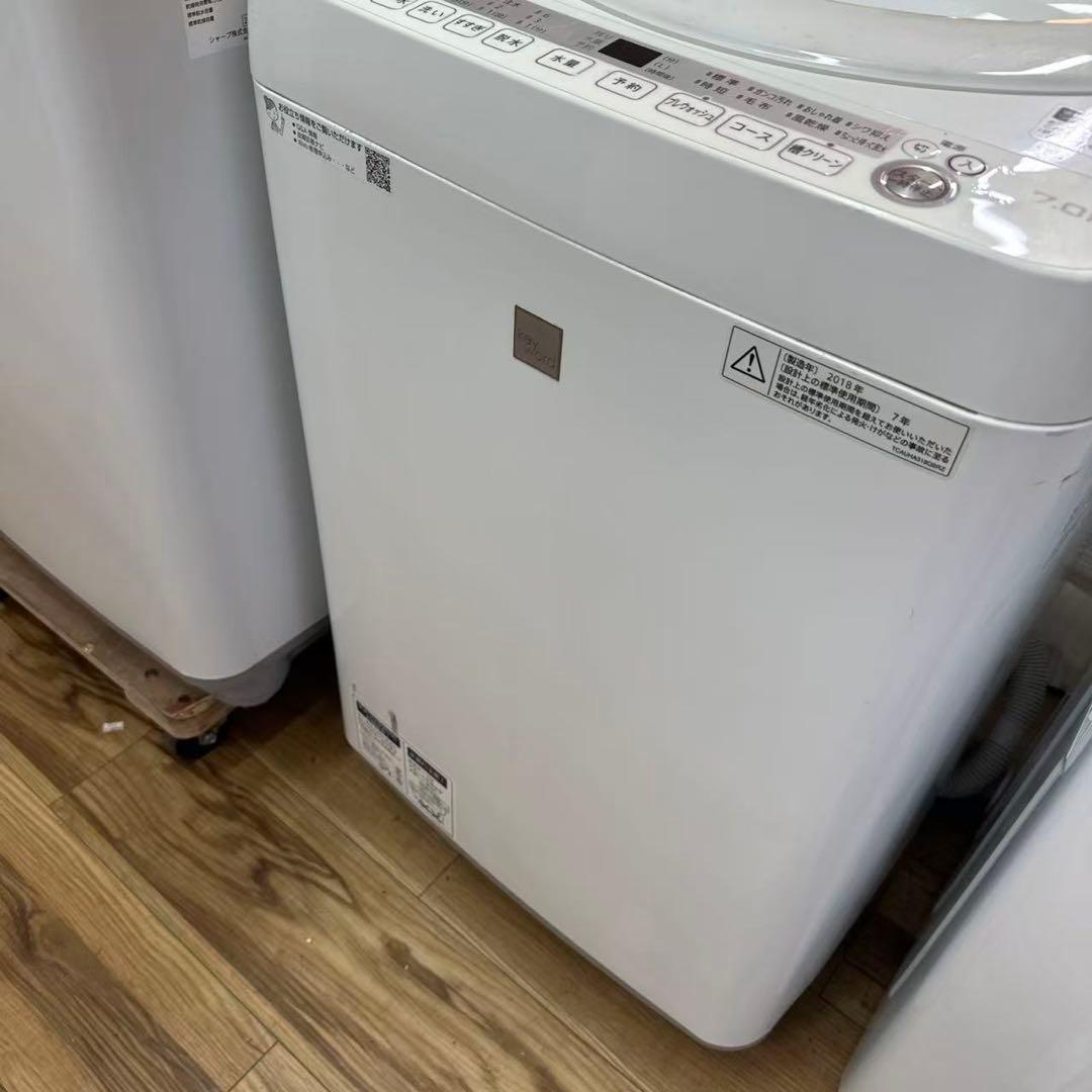 自社配送設置無料　SHARP 全自動洗濯機 ES-G7E5-KW 7.0kg