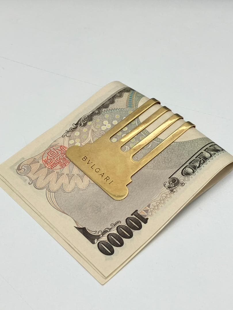 K18 ブルガリ　金無垢　マネークリップ 750刻印　希少　レア　16.8g