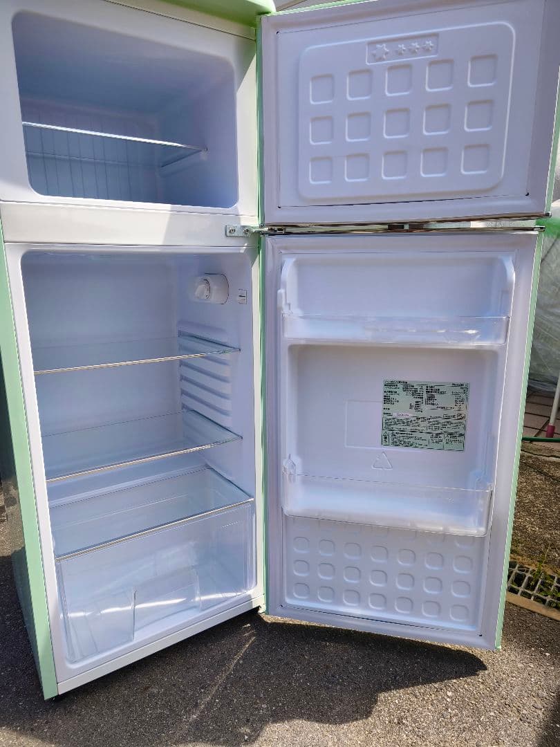 関東限 20年 条件で配送無 レトロ冷蔵庫 レトロデザイン冷蔵庫 冷蔵庫 2ドア