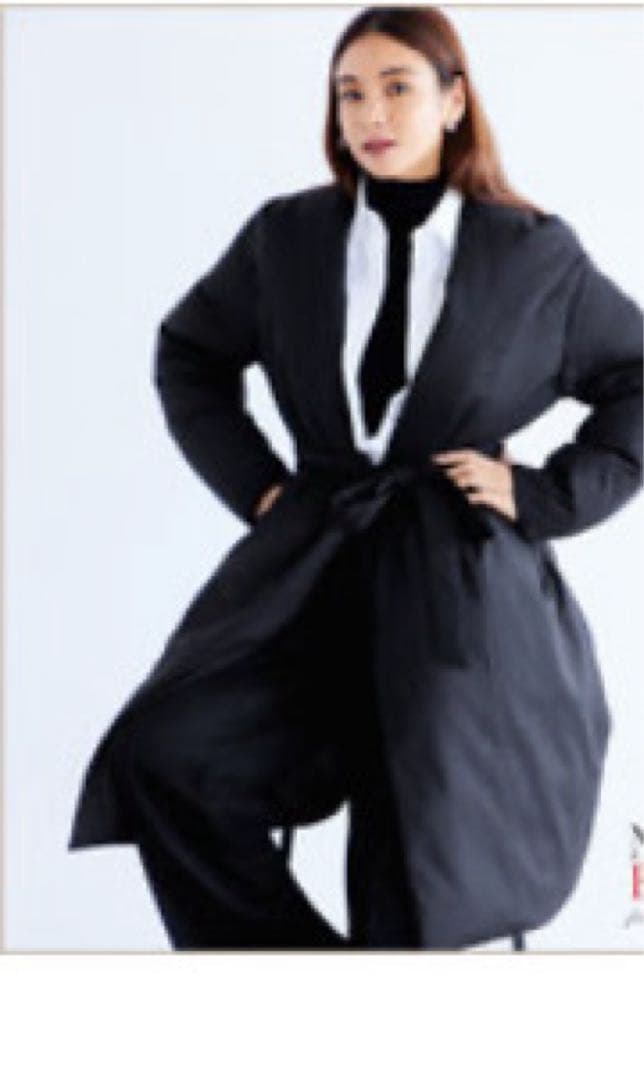 23区【滝沢眞規子さん着用】リュクスダウン　ガウンコート　グレー系（004） ニジュウサンク 23区 【滝沢眞規子さん着用】リュクスダウン ガウン