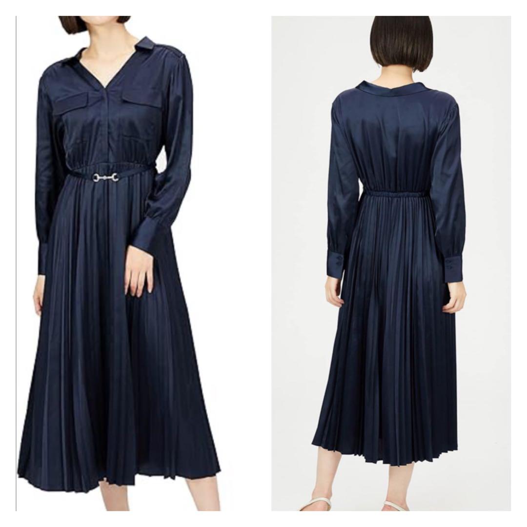 向日葵様ご専用 セルフォード モノグラム 長袖 プリーツワンピース