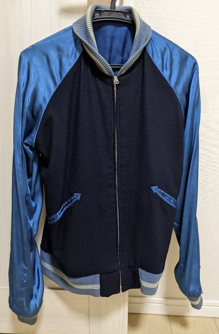 ブルーブルー BLUE BLUE × OKURA 藍染 スカジャン