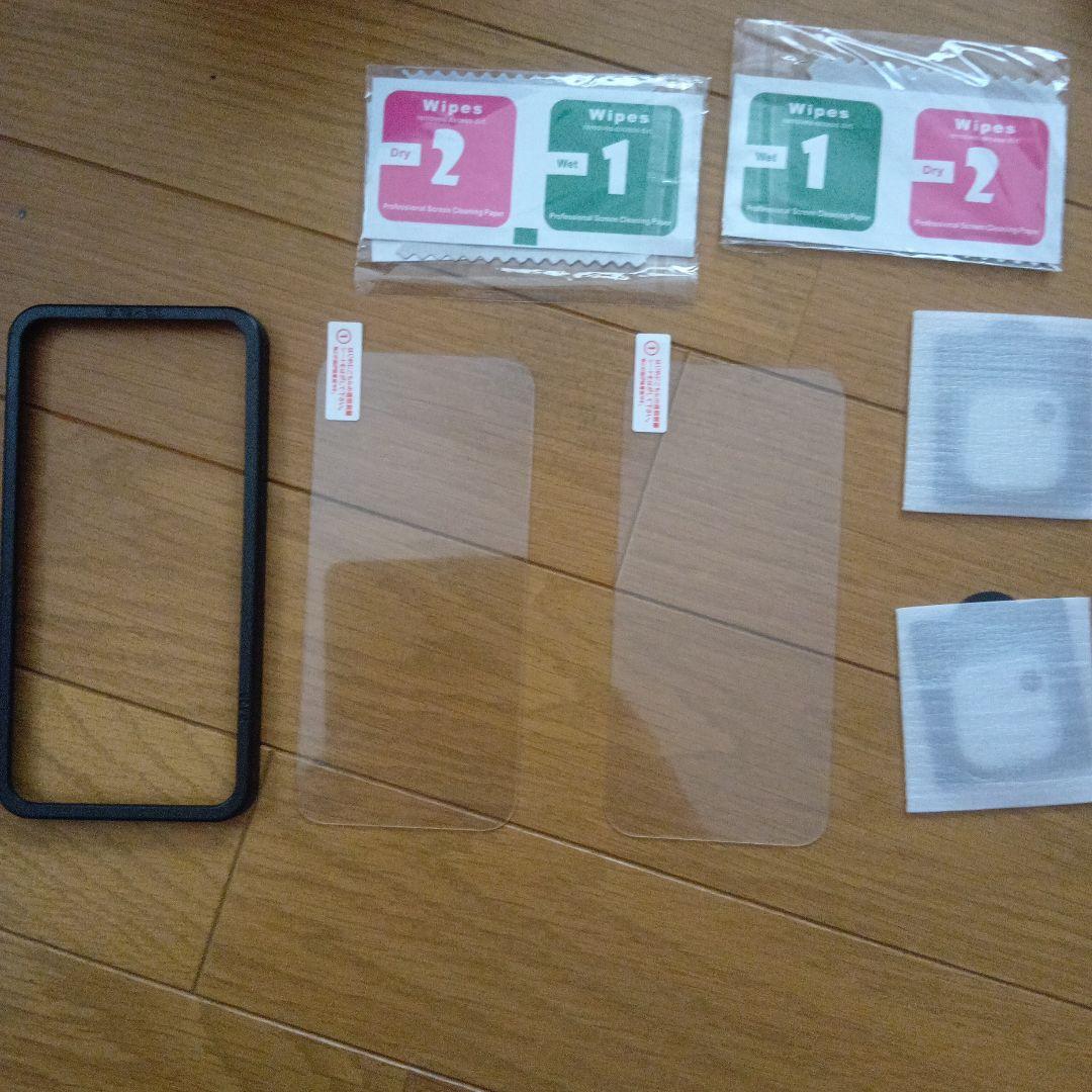 iPhone 15 256GB SIMフリー ミッドナイト　ケース、フィルム