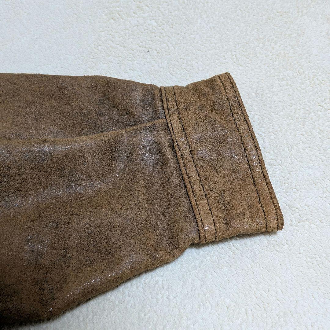 最終価格】UNIQLO オールドユニクロ 本革 レザージャケット 羊革