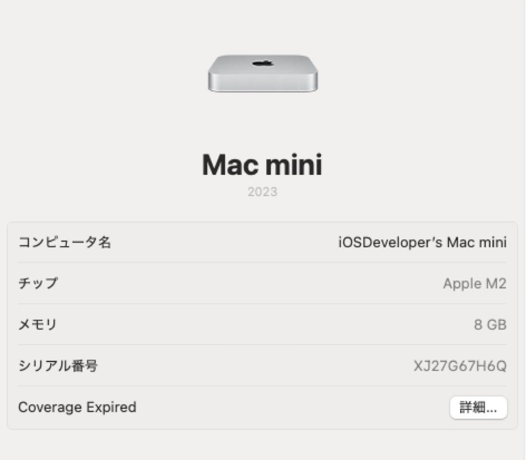 Macデスクトップ Mac mini M2 8GB 256GB