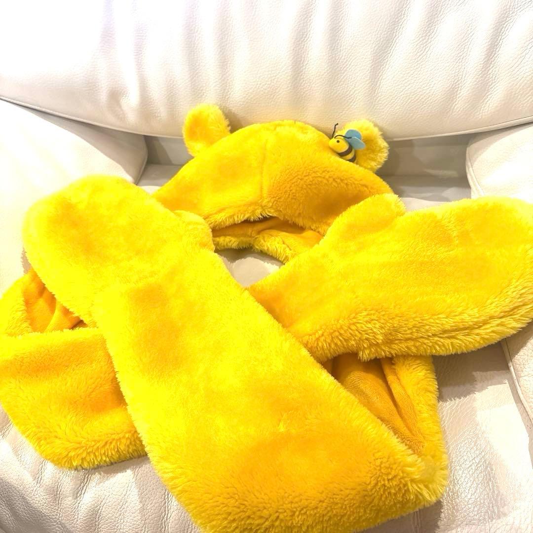 ディズニーリゾート ファンキャップ マフラー 手袋 プーさん