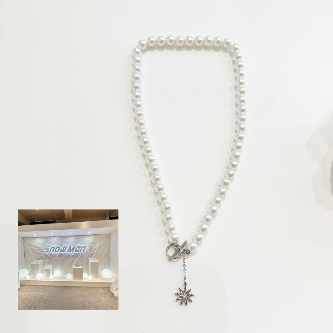 韓国 Snow Man スノーマン 1st POP-UP スノーボールネックレス - メルカリ