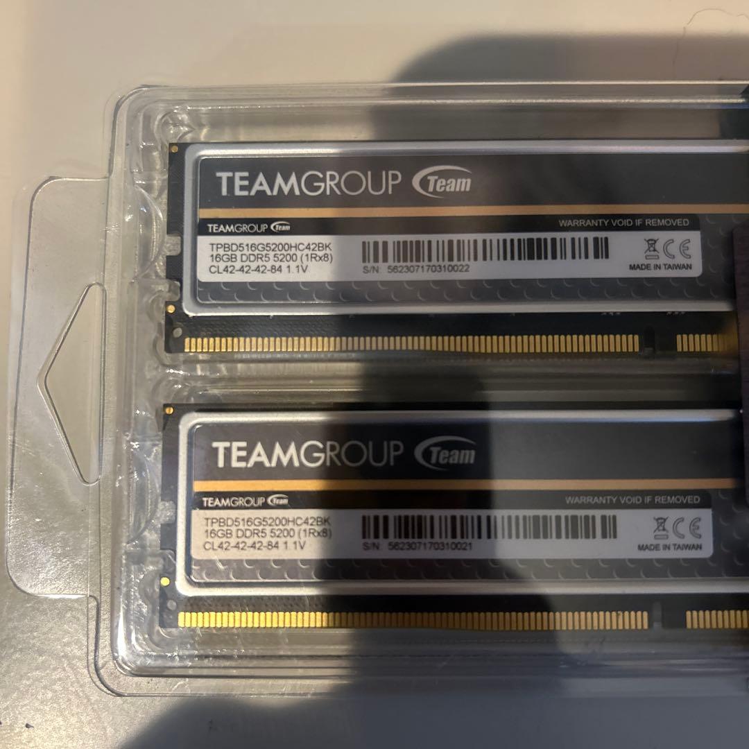 メモリー TEAMGROUP ELITE DDR5 32GB (2x16GB)