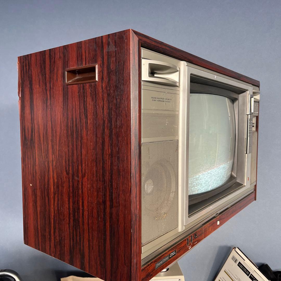 昭和物 ナショナルカラーテレビ TH18-C17 IC.ドランジスタ式 - メルカリ