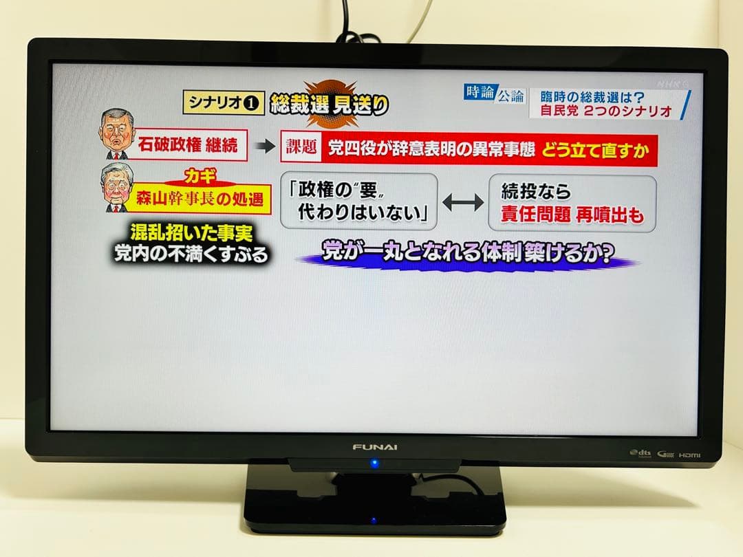【9月15日まで】フナイ24型液晶テレビFL-24H1010 / 2020年製