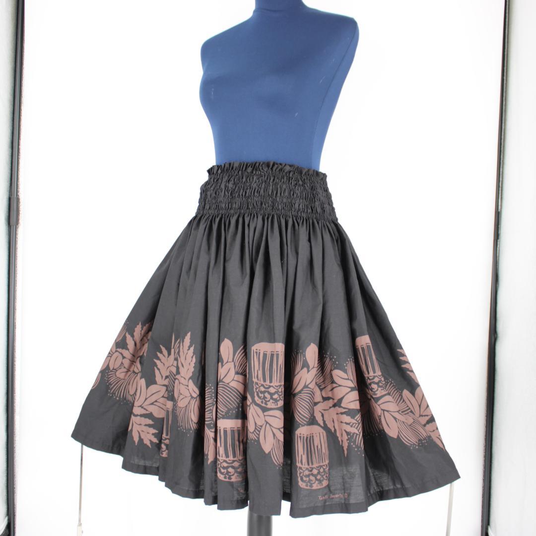 最高級 フラダンス用衣装】TAHITI IMPORTS パウスカート ブラック