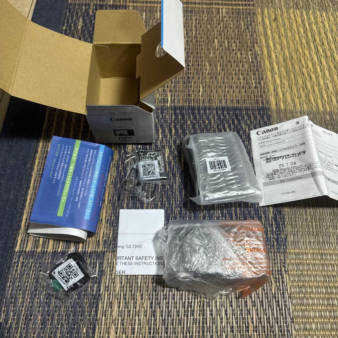 Canon コンパクトデジタルカメラ IXY 650 ブラック