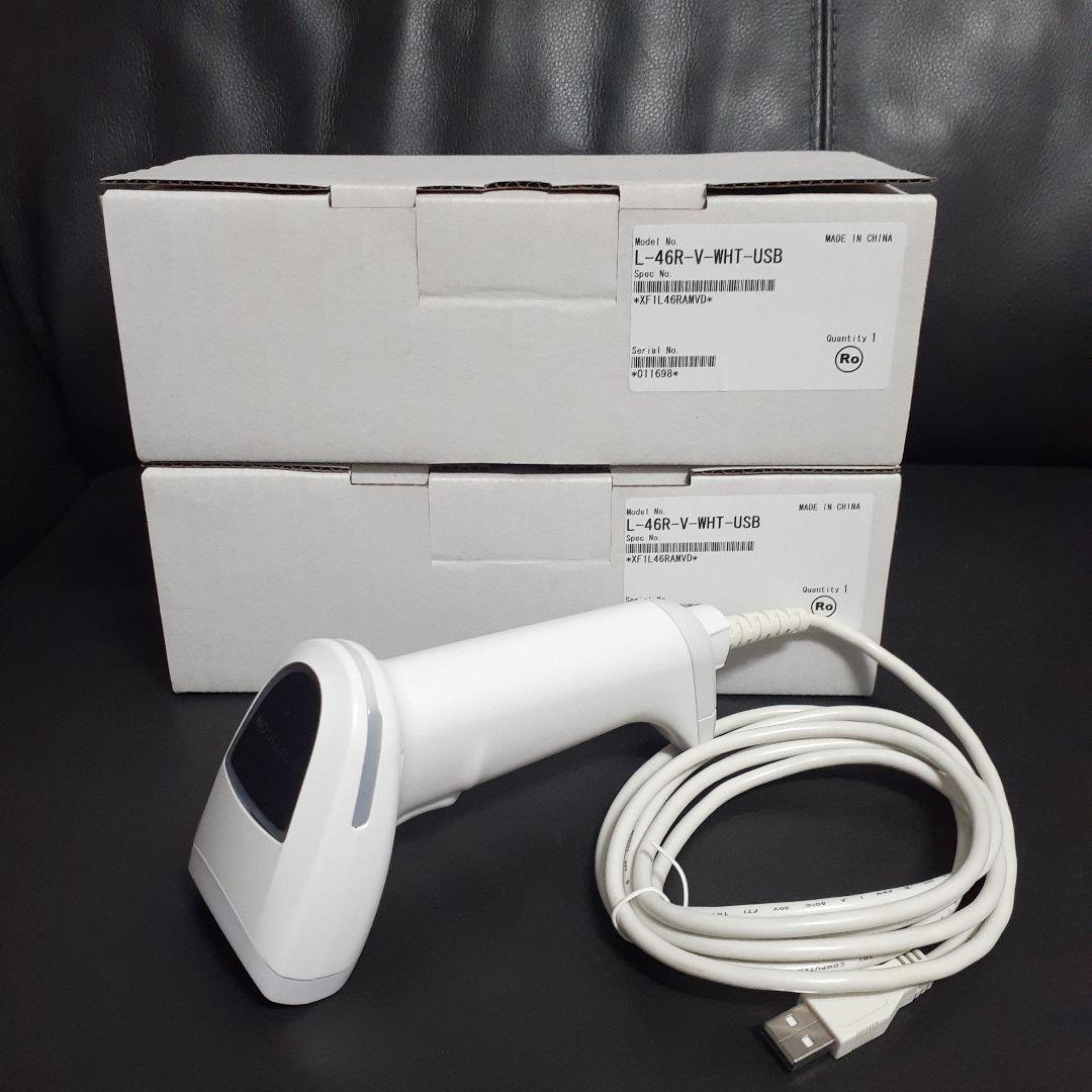 OPTION L-46R-V-WHT-USB バーコードリーダー L-46R 高性能 レーザーバーコードリーダ USB（白）| Welstore