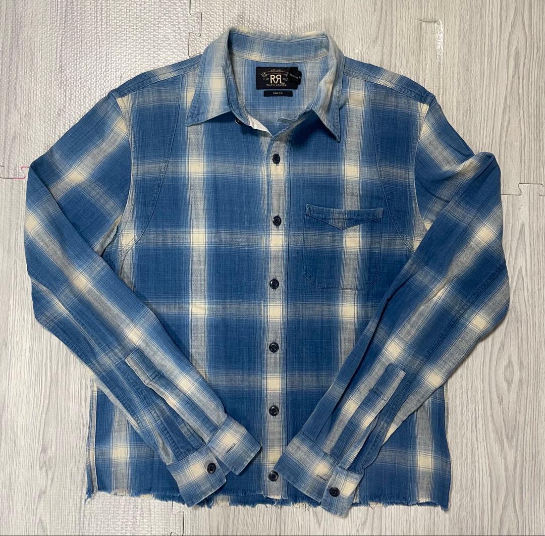 ＲＲＬ オンブレシャツ　tart STETSON ジョニーデップ Yahoo!オークション - ジョニーデップ着RRL ネルシャツ tart STETSON H