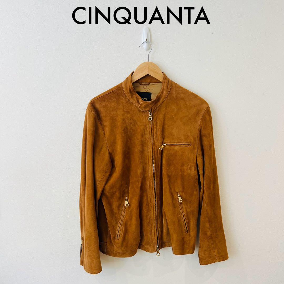 CINQUANTA／チンクワンタ　スタンドカラー　シングルライダース BEAMS F（ビームスF）CINQUANTA / スタンドカラー シングルライダース