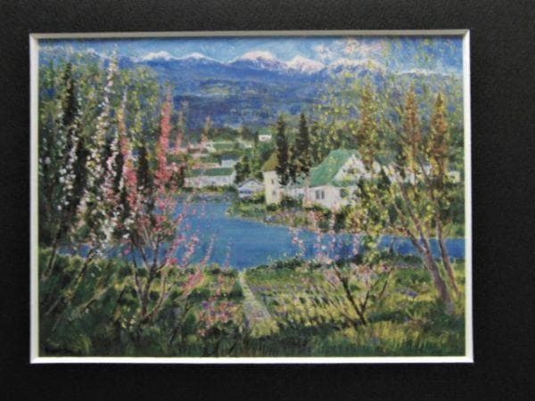 垣内カツアキ、『花咲く池畔（シリーズ日本の風景を謳う）』 Art Annual online