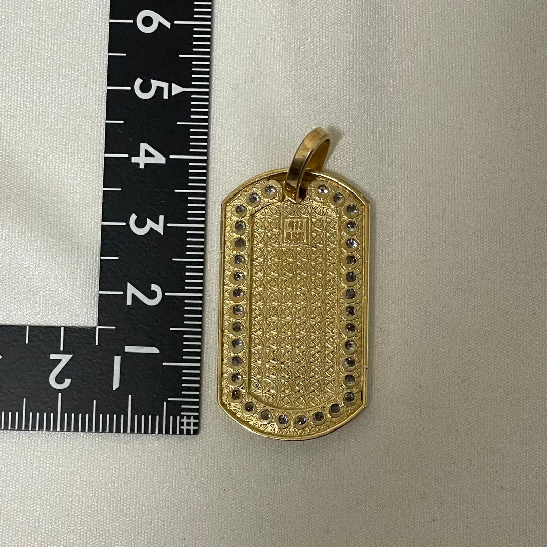 AVALANCHE K10 イエローゴールド ペンダントトップ ドッグタグ - メルカリ